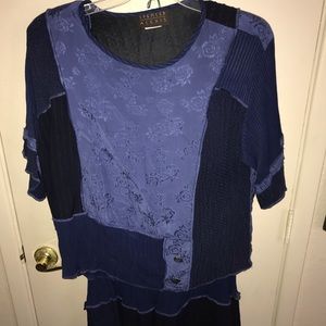 Spencer Alexis Navy Blue Skirt Outfit SZ 2x